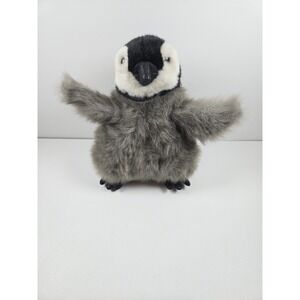 Folkmanis Baby Emperor Penguin Hand Puppet 9"T Plush Stuffed Toy Fuzzy Excellent